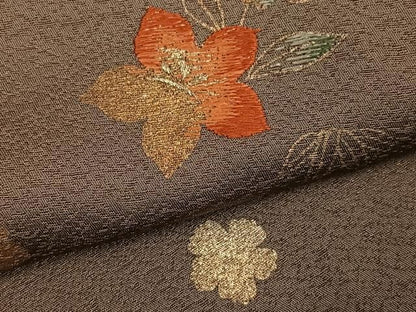 平和屋着物●訪問着　刺繍　舞花文　金糸　金通し地　正絹　逸品　AABN3016ph
