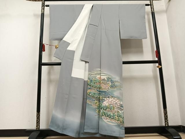 平和屋着物●本加賀友禅作家　中正勲　色留袖　奥の細道　暈し染め　正絹　逸品　未使用　AABN3028ph