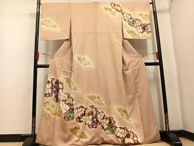 平和屋着物●訪問着　絞り　辻が花　正絹　逸品　AABN3037ph