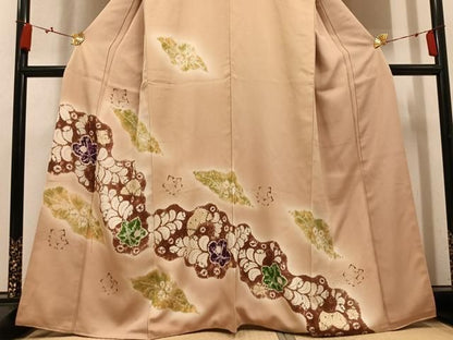 平和屋着物●訪問着　絞り　辻が花　正絹　逸品　AABN3037ph