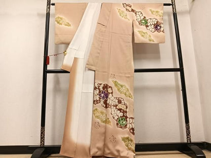 平和屋着物●訪問着　絞り　辻が花　正絹　逸品　AABN3037ph