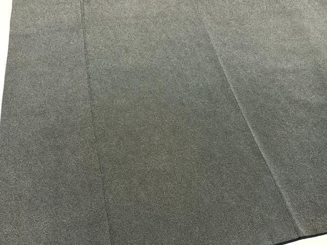 平和屋着物●江戸小紋　鮫小紋柄　黒地　正絹　逸品　AABN3039ph