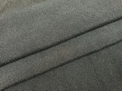 平和屋着物●江戸小紋　鮫小紋柄　黒地　正絹　逸品　AABN3039ph