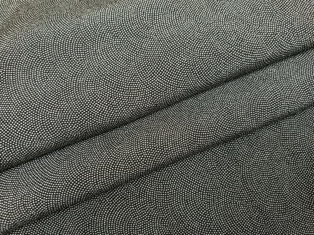 平和屋着物●江戸小紋　鮫小紋柄　黒地　正絹　逸品　AABN3039ph