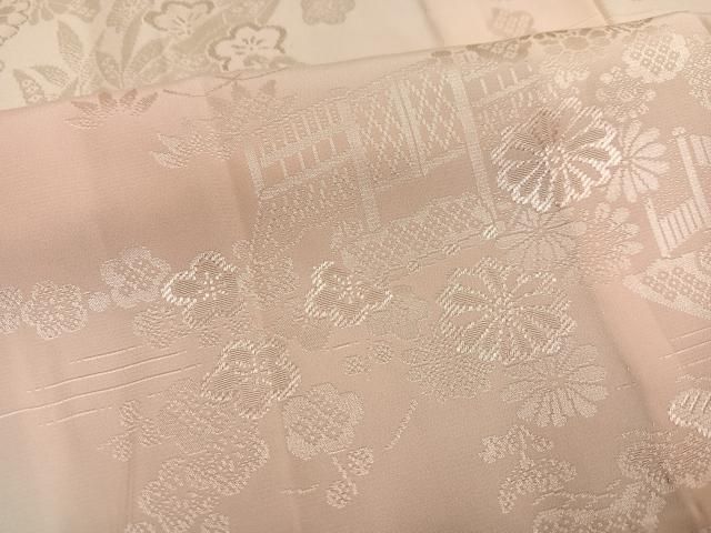 平和屋着物●長襦袢　無双仕立て　草花地紋　暈し染め　やまと誂製　正絹　逸品　AABN3040ph