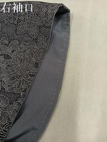平和屋着物●江戸小紋　草花文　正絹　逸品　AABN3045ph