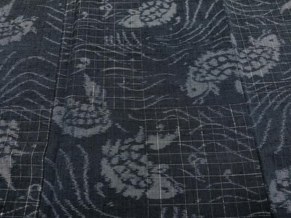 平和屋着物●訪問着　紬地　荒磯　正絹　逸品　未使用　AABN3058ph