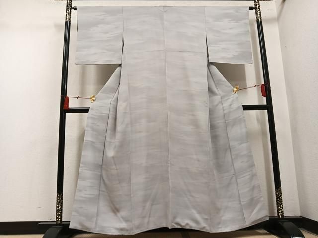 平和屋着物●上質な小紋　霞文　暈し染め　正絹　逸品　AABN3059ph
