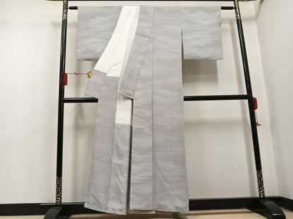 平和屋着物●上質な小紋　霞文　暈し染め　正絹　逸品　AABN3059ph