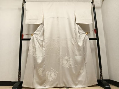 平和屋着物●訪問着　花唐草文　正絹　逸品　AABN3060ph