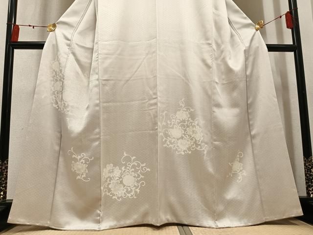 平和屋着物●訪問着　花唐草文　正絹　逸品　AABN3060ph