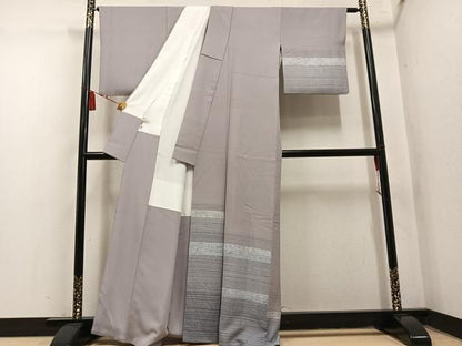 平和屋着物●訪問着　横段文　ますいわ屋扱い　正絹　逸品　AABN3064ph