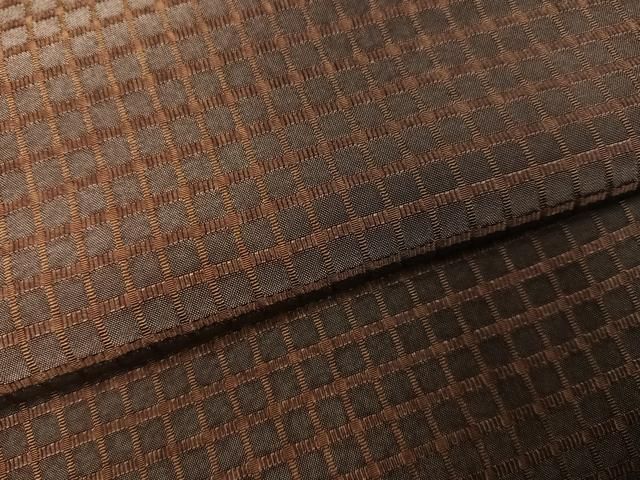 平和屋着物●お召　吉野間道　正絹　逸品　AABN3069ph