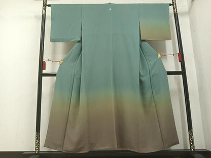 平和屋着物●訪問着　霞文　暈し染め　正絹　逸品　AABN3072ph