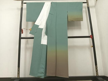 平和屋着物●訪問着　霞文　暈し染め　正絹　逸品　AABN3072ph