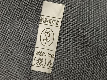 平和屋着物●訪問着　紬地　竜巻絞り　波文　正絹　逸品　AABN3073ph