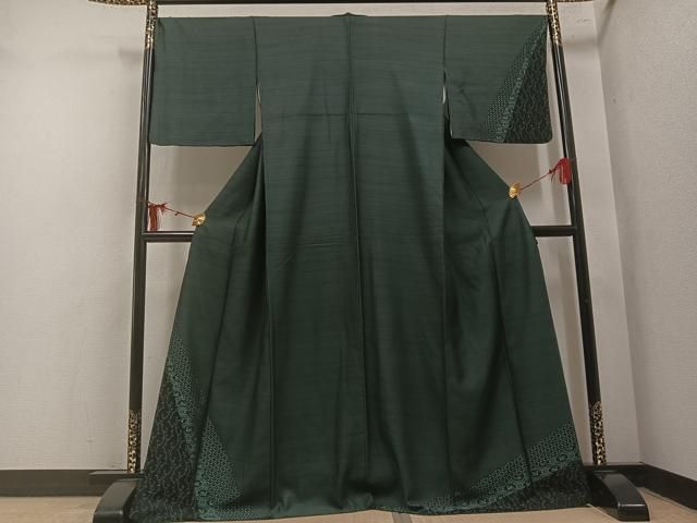 平和屋着物●訪問着　お召地　有栖川七宝文　正絹　逸品　AABN3076ph