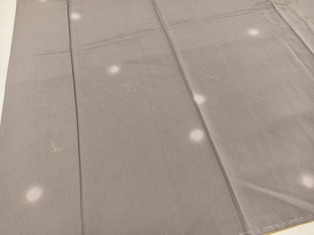 平和屋着物●上質な小紋　霞文　蛍暈し　金彩　正絹　逸品　未使用　AABN3084ph