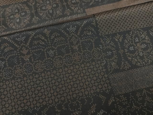 平和屋着物●小紋　草花文　洗える着物　AABN3094ph