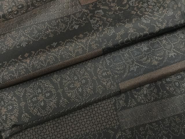 平和屋着物●小紋　草花文　洗える着物　AABN3094ph