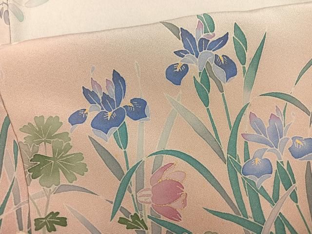 平和屋着物●豪華色留袖　友禅　作家物　草花文　たとう紙付き　正絹　逸品　AABN3115ph