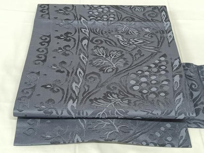 平和屋着物◎九寸名古屋帯　葡萄唐草文　正絹　逸品　AABN3123dk