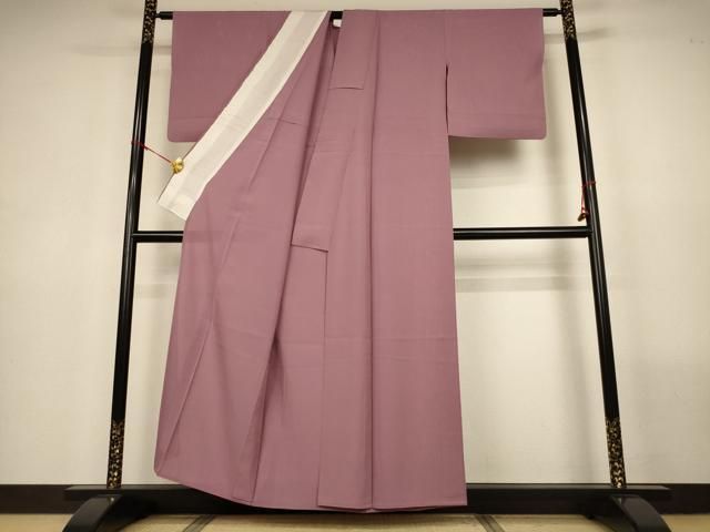 平和屋着物＊夏物　色無地　絽　鴇浅葱色　正絹　逸品　AABN3373jd