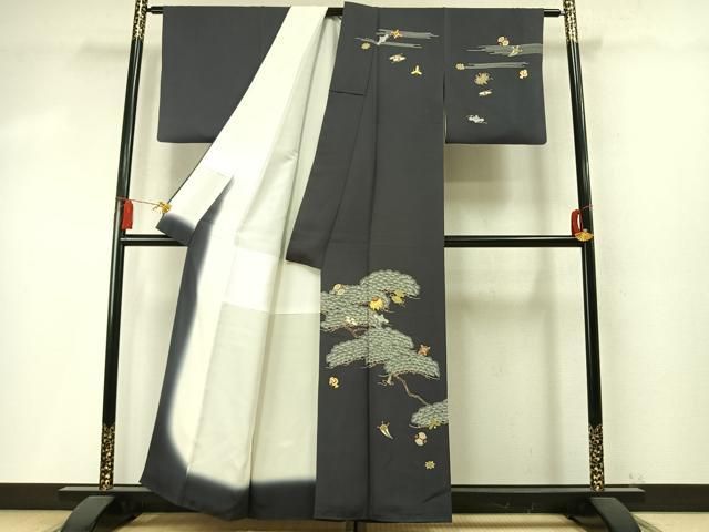 平和屋着物●訪問着　宝尽くし枝松文　金彩　正絹　逸品　AABN3564fy