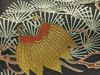 平和屋着物●訪問着　宝尽くし枝松文　金彩　正絹　逸品　AABN3564fy