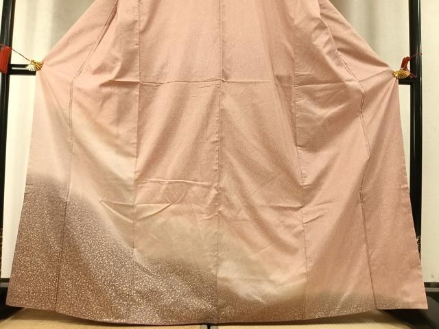 平和屋着物●本場縞大島紬　染大島　訪問着　霞文　金彩　正絹　逸品　AABN3580fy