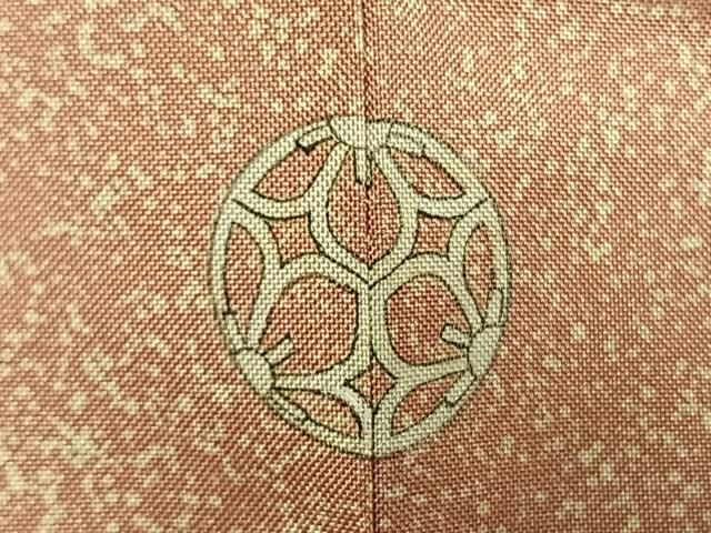 平和屋着物●本場縞大島紬　染大島　訪問着　霞文　金彩　正絹　逸品　AABN3580fy