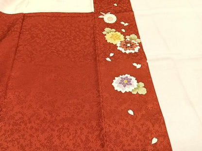 平和屋着物●豪華振袖　駒刺繍　鞠　熨斗花文　金彩　正絹　逸品　AABN3587fy