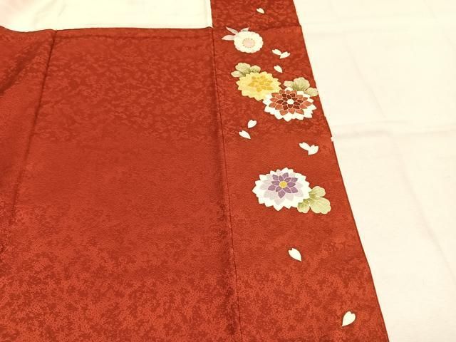 平和屋着物●豪華振袖　駒刺繍　鞠　熨斗花文　金彩　正絹　逸品　AABN3587fy