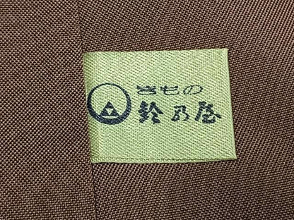 平和屋着物●上質な紬　勝虫　黒地　鈴乃屋扱い　正絹　逸品　AABN3599fy