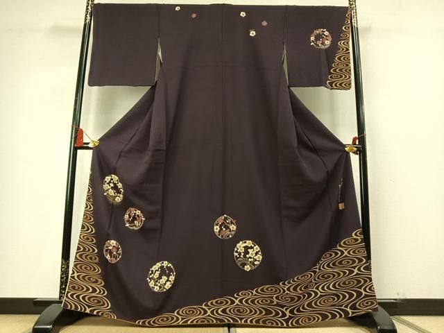 平和屋着物●訪問着　作家物　国宝紅白梅図屏風　暈し染め　金彩　やまと誂製　正絹　逸品　AABN3605fy
