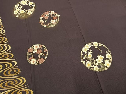 平和屋着物●訪問着　作家物　国宝紅白梅図屏風　暈し染め　金彩　やまと誂製　正絹　逸品　AABN3605fy