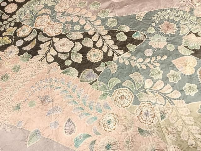 平和屋着物●訪問着　作家物　辻が花　絞り　銀通し地　正絹　逸品　AABN3615fy
