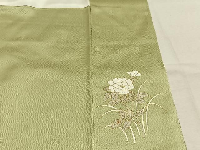 平和屋着物●訪問着　御所車花文　暈し染め　金彩　正絹　逸品　AABN3629fy