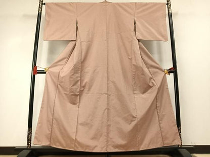 平和屋着物●本場縞大島紬　霞文　正絹　逸品　AABN3630fy