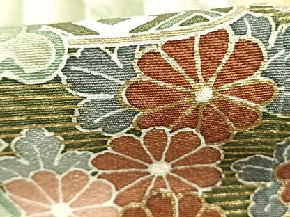 平和屋着物●訪問着　雪輪色紙花松文　暈し染め　金銀彩　正絹　逸品　AABN3635fy