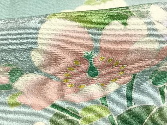 平和屋着物●訪問着　友禅　枝花文　暈し染め　正絹　逸品　AABN3637fy