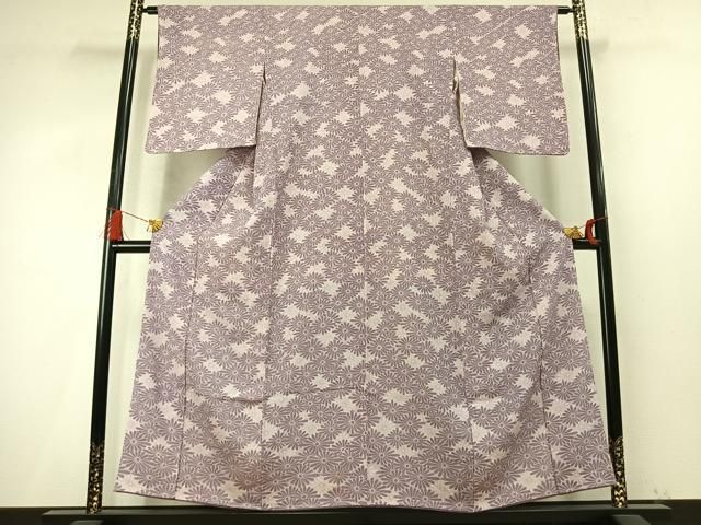 平和屋着物●人間国宝 小宮康孝　江戸小紋　花尽くし　正絹　逸品　AABN3645fy