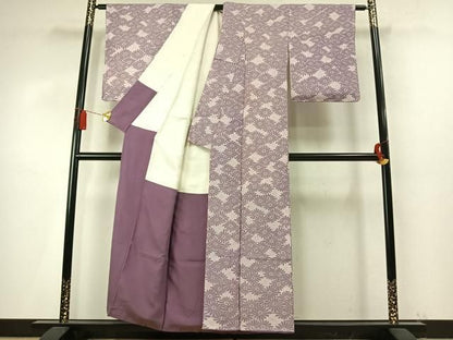 平和屋着物●人間国宝 小宮康孝　江戸小紋　花尽くし　正絹　逸品　AABN3645fy