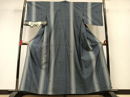 平和屋着物●伝統工芸士　池田光正作　紬　夢幻織　飛鳥文　証紙付き　正絹　逸品　未使用　AABN3650fy