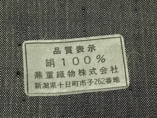 平和屋着物●伝統工芸士　池田光正作　紬　夢幻織　飛鳥文　証紙付き　正絹　逸品　未使用　AABN3650fy