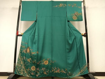 平和屋着物●訪問着　吉祥唐草花文　金彩　正絹　逸品　AABN3656fy