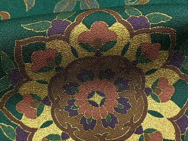 平和屋着物●訪問着　吉祥唐草花文　金彩　正絹　逸品　AABN3656fy