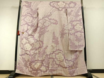 平和屋着物●豪華振袖　総絞り　枝梅文　西武扱い　正絹　逸品　AABN3663fy