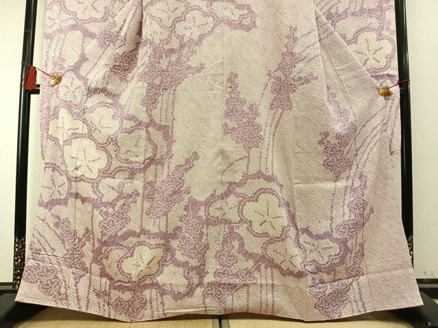 平和屋着物●豪華振袖　総絞り　枝梅文　西武扱い　正絹　逸品　AABN3663fy