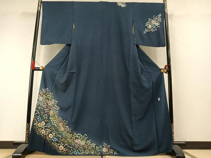 平和屋着物●越後十日町の一流染匠　桐屋・翠山工房    訪問着　辻が花　絞り　暈し染め　金彩　やまと誂製　正絹　逸品　AABN3672fy
